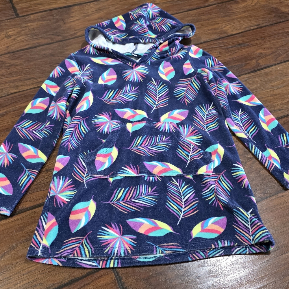 Colorful Feather Pattern Hoodie - Picture 2 of 7
